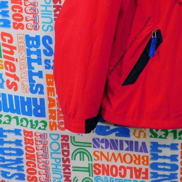 Vintage 80s East West Pullover Ski Jacket Size M Red Black Blue Anorak - Picture 3 of 5